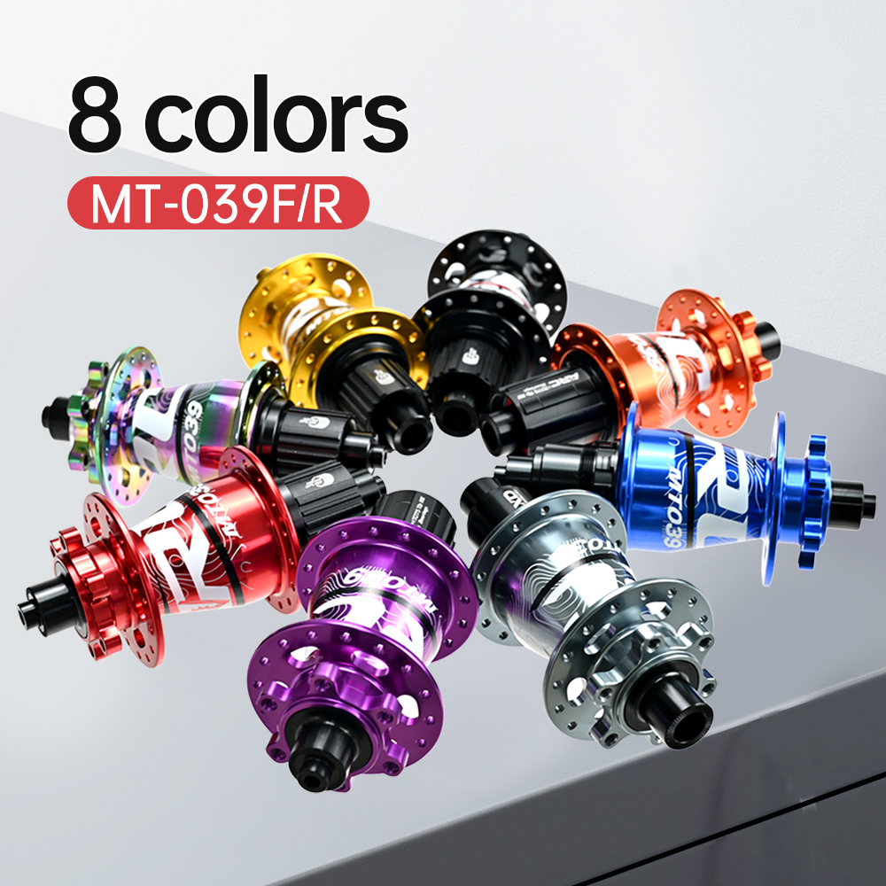 Arc MT-039F/R rainbow color MTB Bicycle Hub Front Hub Rear Hub 6 pawl 114 Clicks Bicycle Bearings Hub for HG 11V Sram XD GX NX SX 8 9 10 11 12 Speed