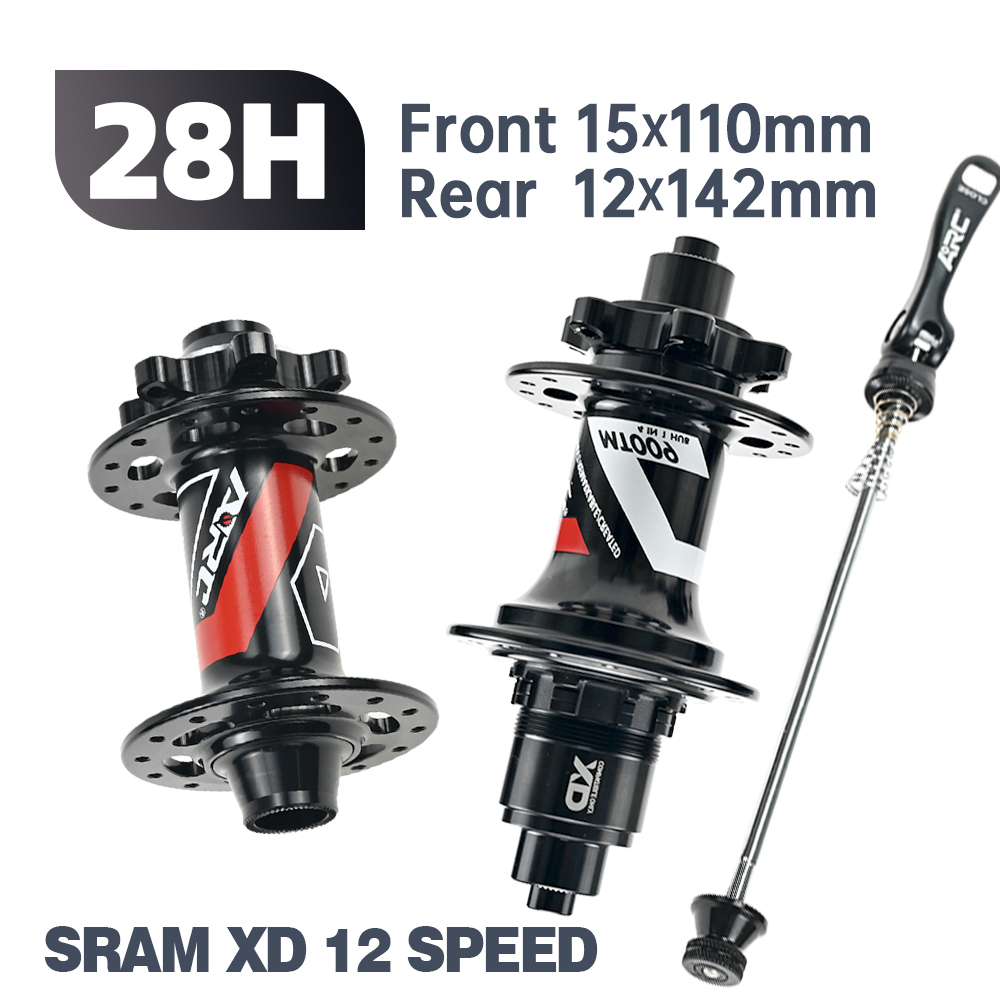 ARC MT009 BOOST Thru Bicycle Hubs MTB BIKE HUB Thru Axle 6 pawls 3 teeth 114 clicks Sealed Bearing 32 Hole 8 9 10 11 12 MS XD/XDR 12Speed