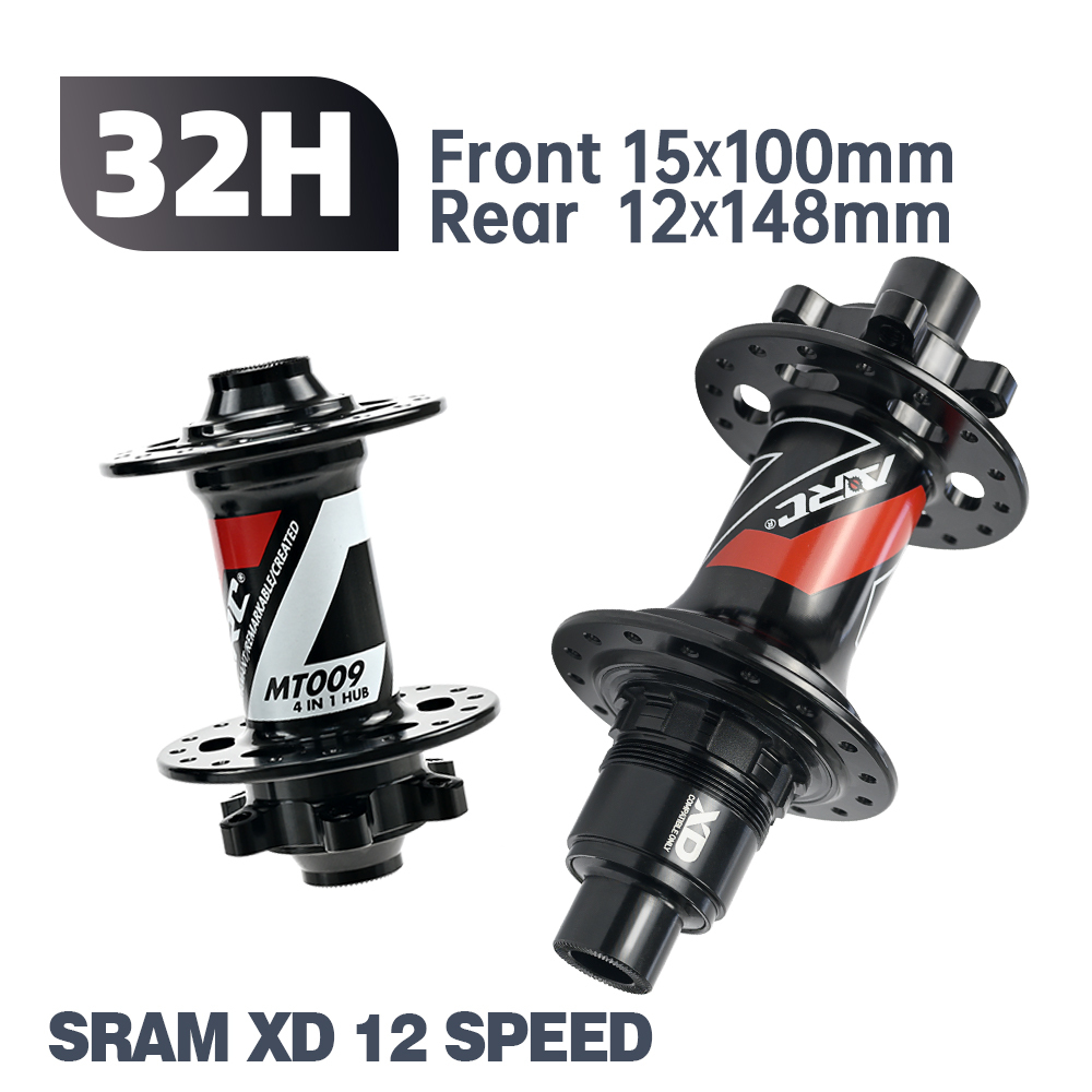 ARC MT009 BOOST Thru Bicycle Hubs MTB BIKE HUB Thru Axle 6 pawls 3 teeth 114 clicks Sealed Bearing 32 Hole 8 9 10 11 12 MS XD/XDR 12Speed