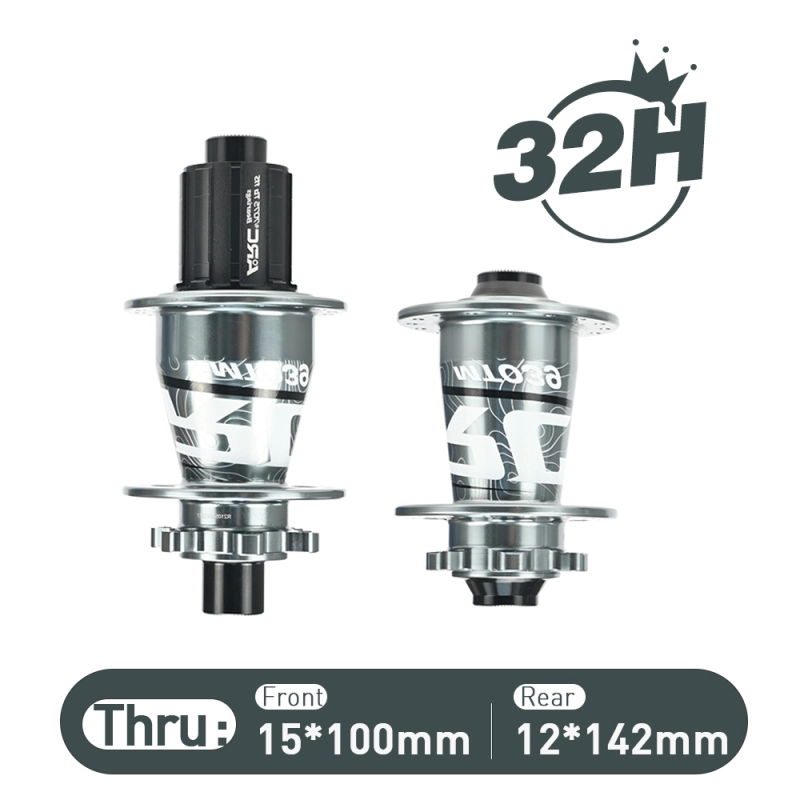 ARC MT-039F/R 6 Pawls Mountain Bike Hub 32 Hole Bike Bearing Hub Compatible With Shimano 8 9 10 11 Speed / Micro Spline / Sram XD 12 Speed
