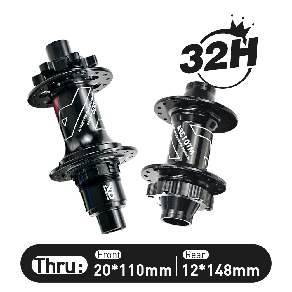 ARC MT-013FA Micro Spline 32H Downhill Bike / MTB Boost Hub Front 20x110 Rear 12x142 12x148 Cube With HG Freehub / Sram XDR 12 Speed