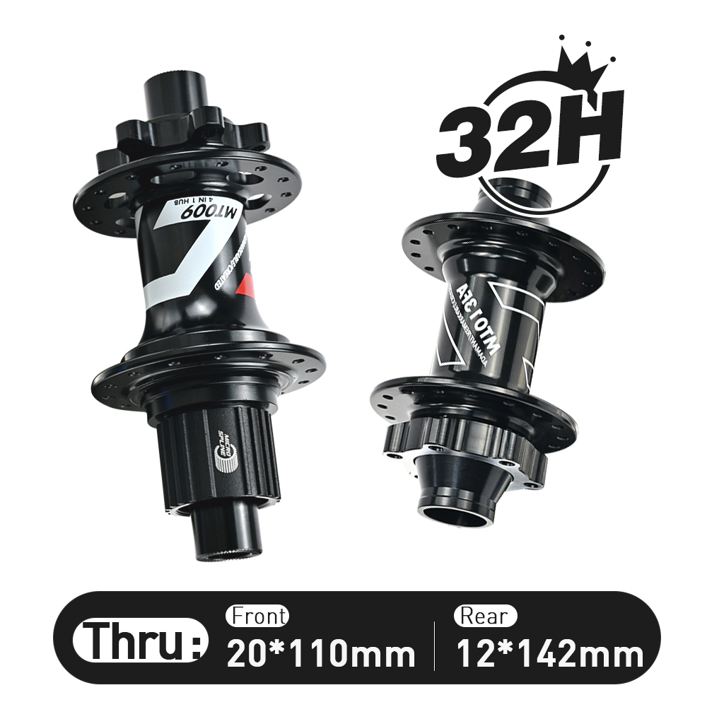 ARC MT-013FA Micro Spline 32H Downhill Bike / MTB Boost Hub Front 20x110 Rear 12x142 12x148 Cube With HG Freehub / Sram XDR 12 Speed