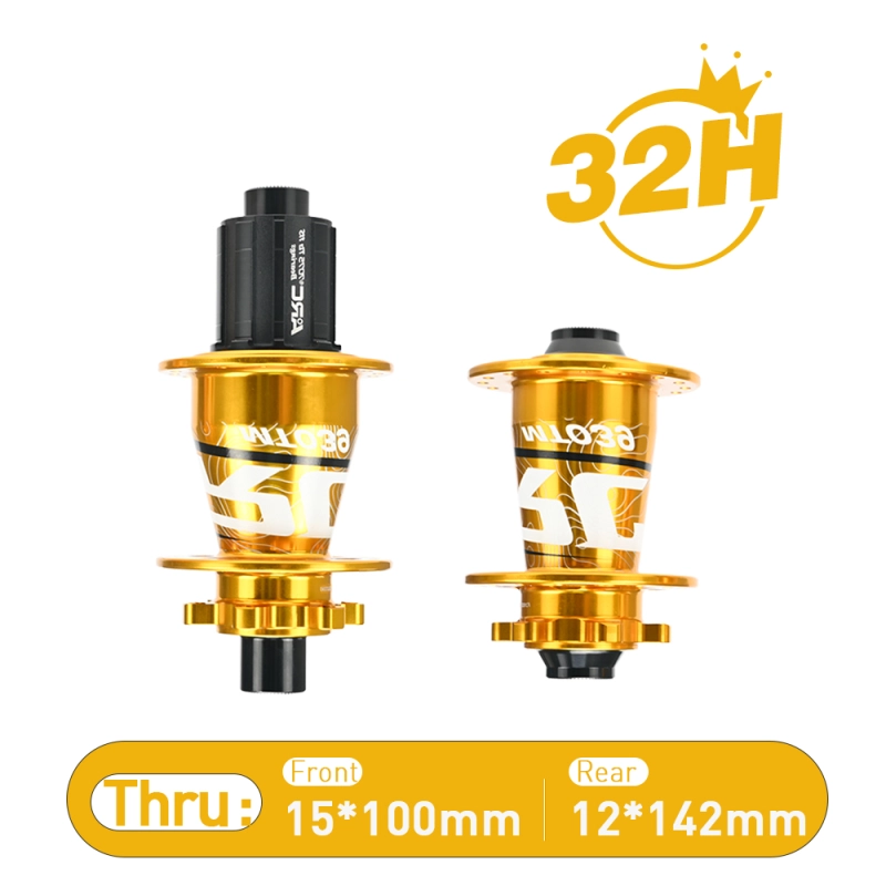 ARC MT-039F/R 6 Pawls Mountain Bike Hub 32 Hole Bike Bearing Hub Compatible With Shimano 8 9 10 11 Speed / Micro Spline / Sram XD 12 Speed