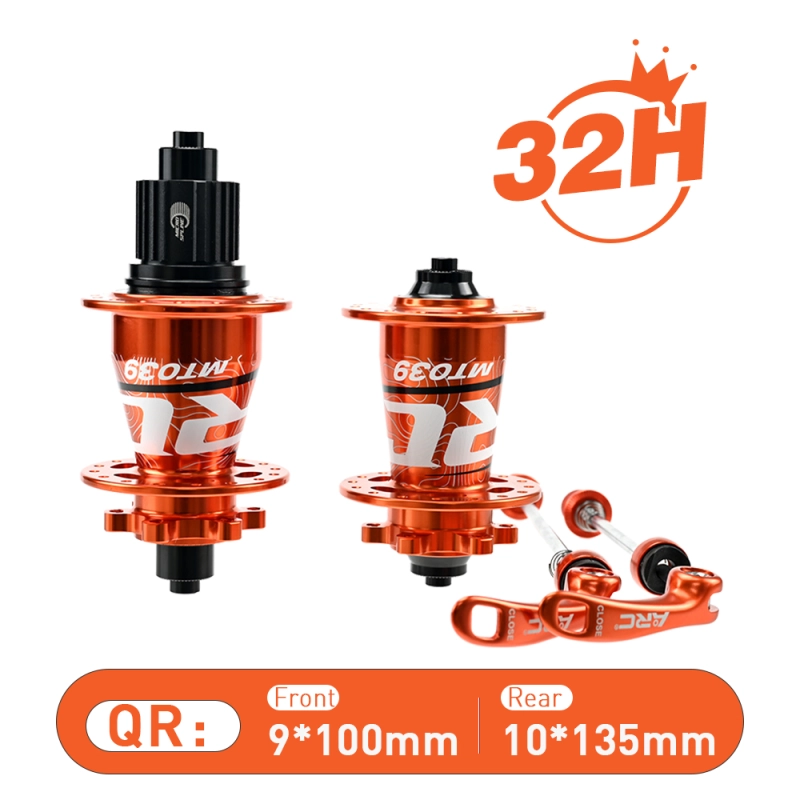 ARC MT-039F/R 6 Pawls Mountain Bike Hub 32 Hole Bike Bearing Hub Compatible With Shimano 8 9 10 11 Speed / Micro Spline / Sram XD 12 Speed