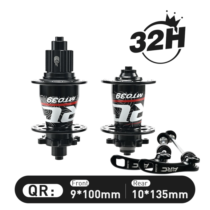 ARC MT-039F/R 6 Pawls Mountain Bike Hub 32 Hole Bike Bearing Hub Compatible With Shimano 8 9 10 11 Speed / Micro Spline / Sram XD 12 Speed