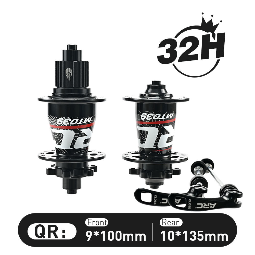 ARC MT-039F/R 6 Pawls Mountain Bike Hub 32 Hole Bike Bearing Hub Compatible With Shimano 8 9 10 11 Speed / Micro Spline / Sram XD 12 Speed
