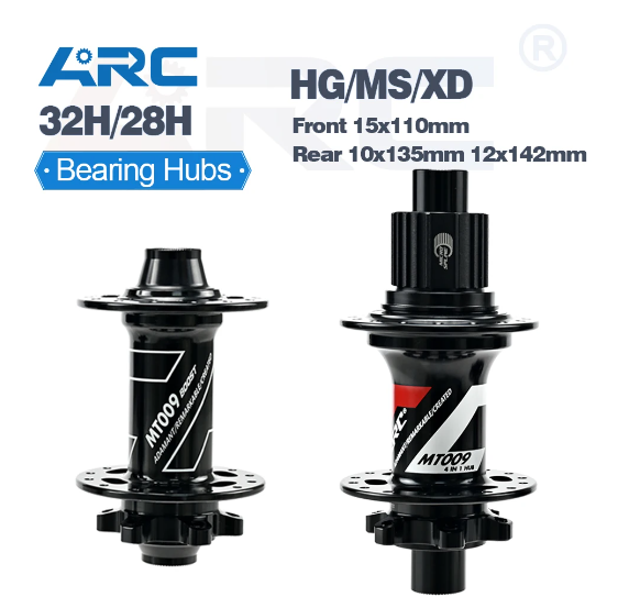 ARC MT009 BOOST Thru Bicycle Hubs MTB BIKE HUB Thru Axle 6 pawls 3 teeth 114 clicks Sealed Bearing 32 Hole 8 9 10 11 12 MS XD/XDR 12Speed