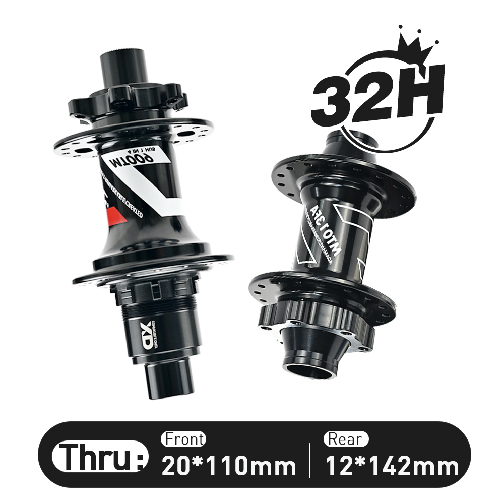 ARC MT-013FA Micro Spline 32H Downhill Bike / MTB Boost Hub Front 20x110 Rear 12x142 12x148 Cube With HG Freehub / Sram XDR 12 Speed