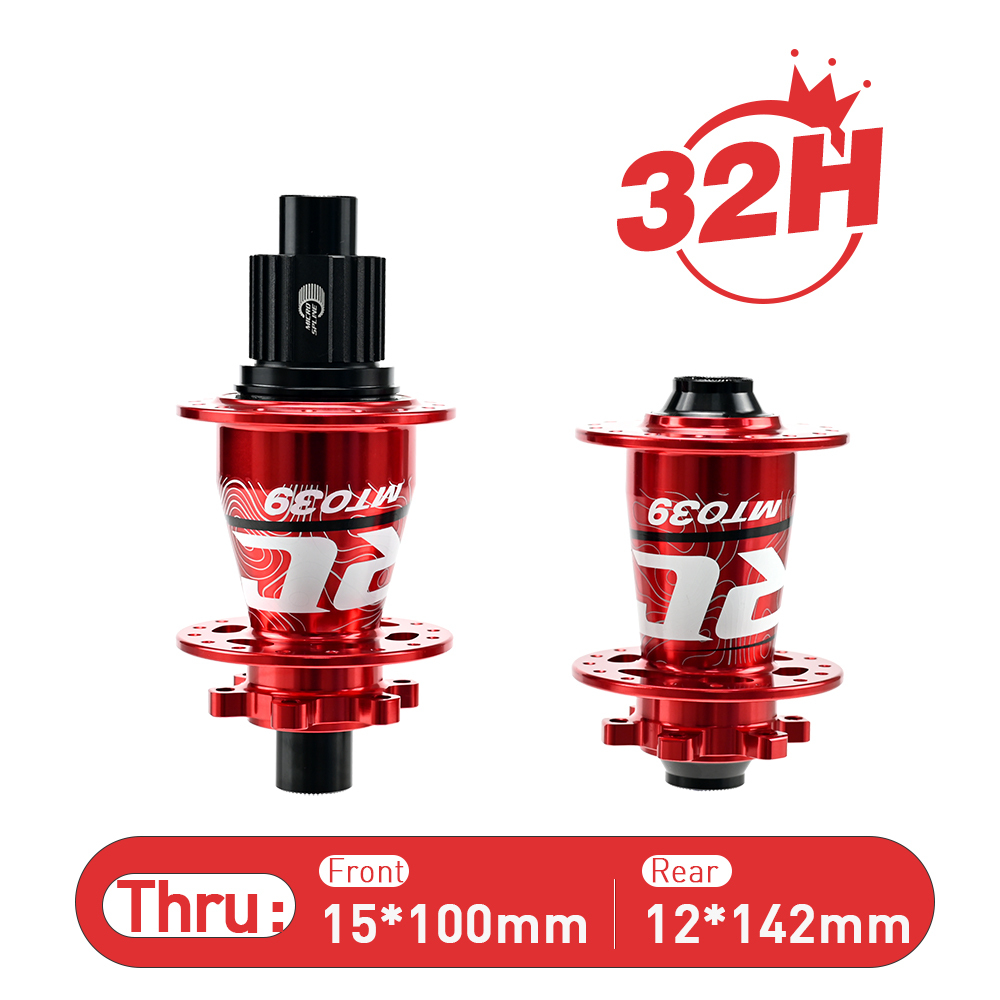 ARC MT-039F/R 6 Pawls Mountain Bike Hub 32 Hole Bike Bearing Hub Compatible With Shimano 8 9 10 11 Speed / Micro Spline / Sram XD 12 Speed