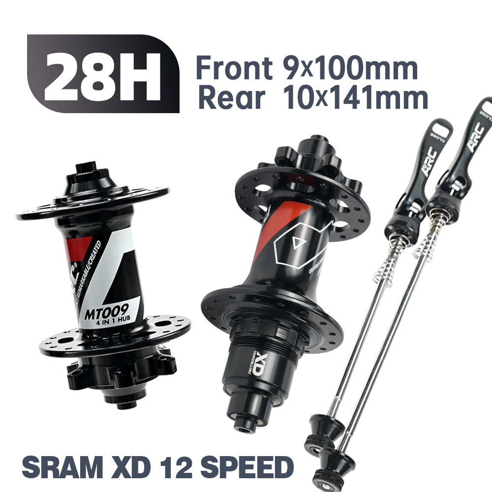 ARC MT009 BOOST Thru Bicycle Hubs MTB BIKE HUB Thru Axle 6 pawls 3 teeth 114 clicks Sealed Bearing 32 Hole 8 9 10 11 12 MS XD/XDR 12Speed