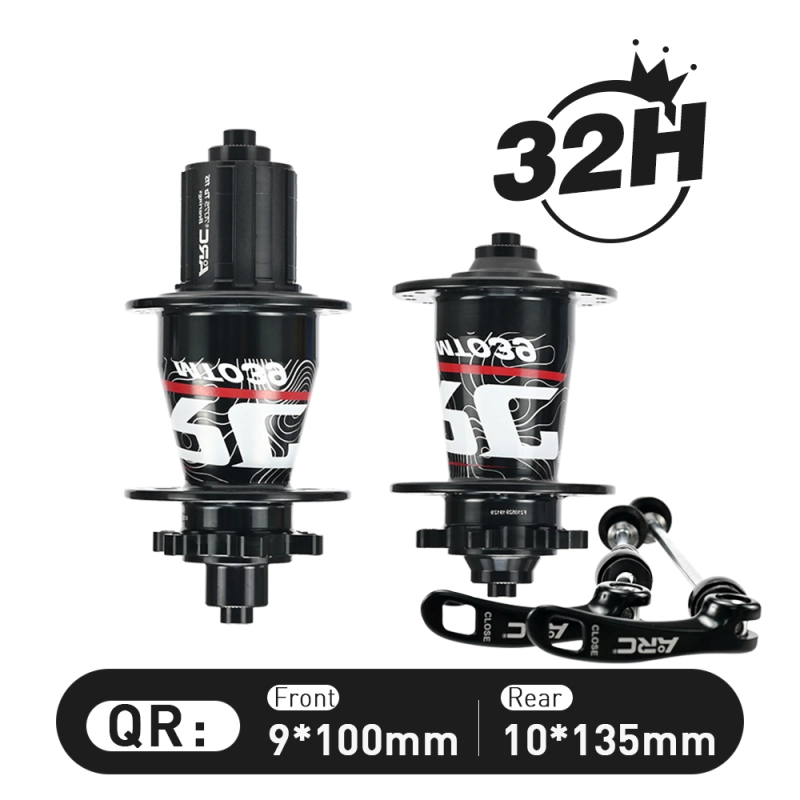 ARC MT-039F/R 6 Pawls Mountain Bike Hub 32 Hole Bike Bearing Hub Compatible With Shimano 8 9 10 11 Speed / Micro Spline / Sram XD 12 Speed