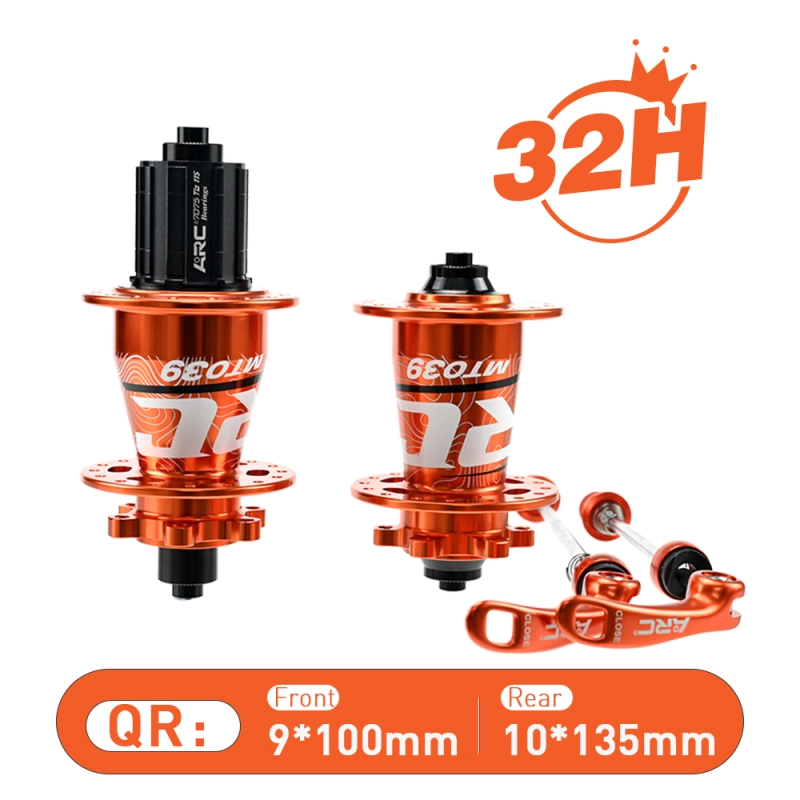 ARC MT-039F/R 6 Pawls Mountain Bike Hub 32 Hole Bike Bearing Hub Compatible With Shimano 8 9 10 11 Speed / Micro Spline / Sram XD 12 Speed