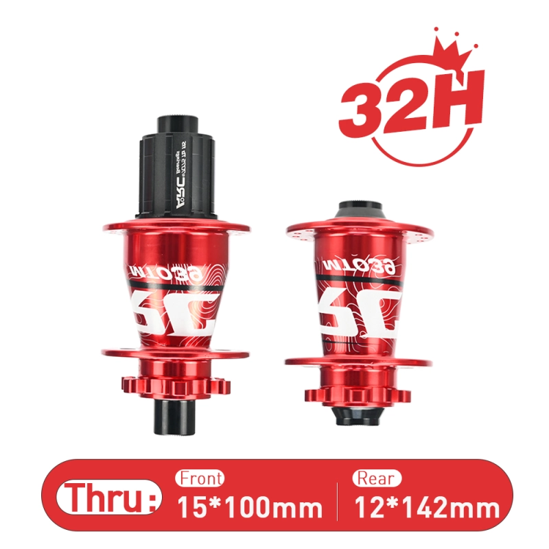 ARC MT-039F/R 6 Pawls Mountain Bike Hub 32 Hole Bike Bearing Hub Compatible With Shimano 8 9 10 11 Speed / Micro Spline / Sram XD 12 Speed