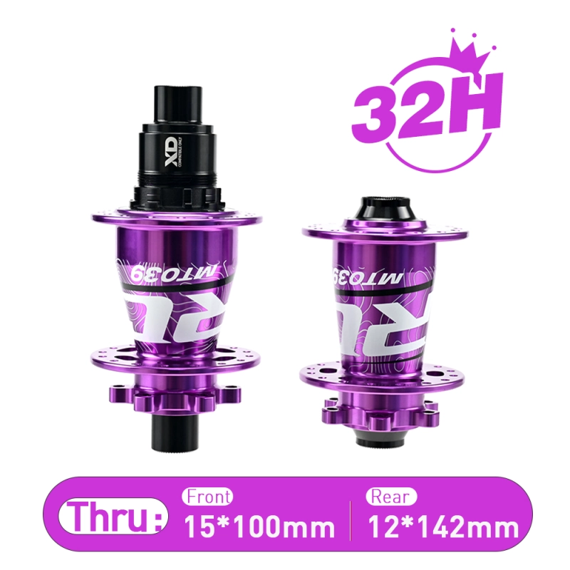 ARC MT-039F/R 6 Pawls Mountain Bike Hub 32 Hole Bike Bearing Hub Compatible With Shimano 8 9 10 11 Speed / Micro Spline / Sram XD 12 Speed