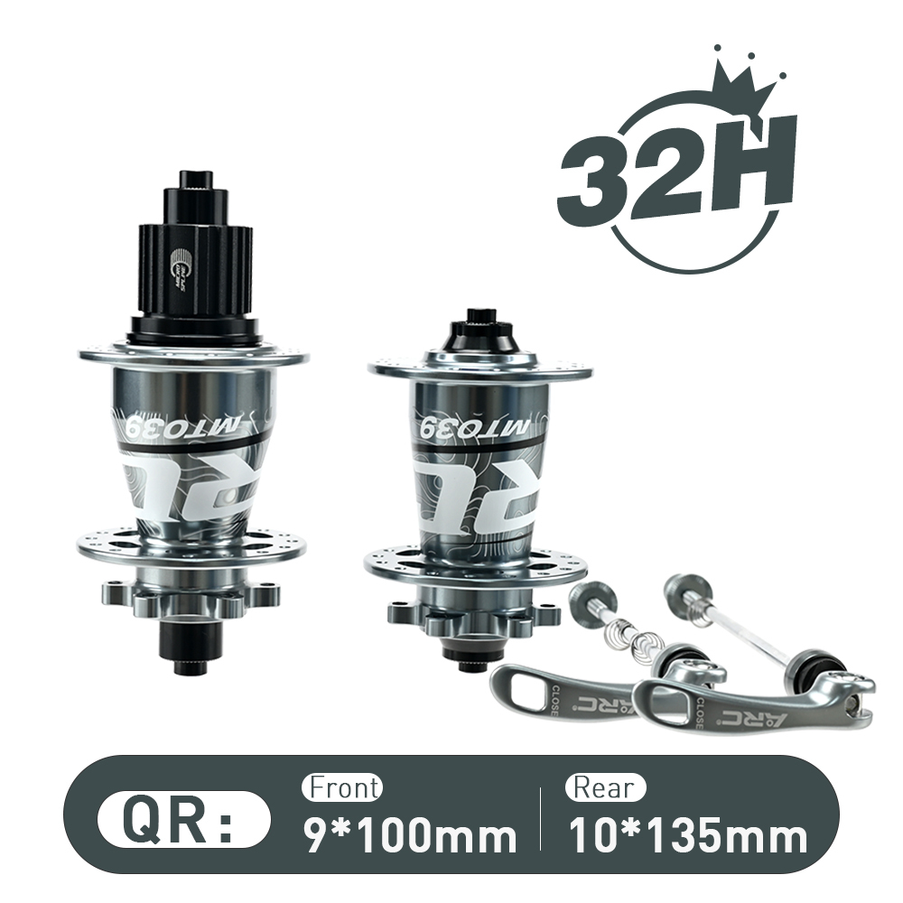 ARC MT-039F/R 6 Pawls Mountain Bike Hub 32 Hole Bike Bearing Hub Compatible With Shimano 8 9 10 11 Speed / Micro Spline / Sram XD 12 Speed