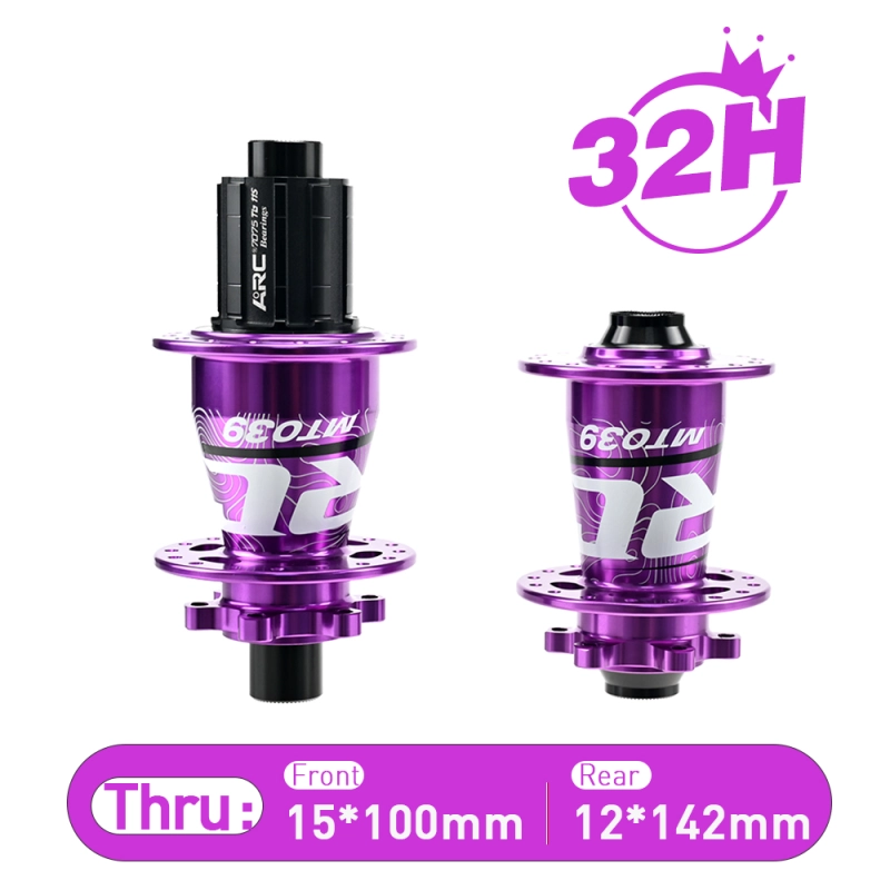 ARC MT-039F/R 6 Pawls Mountain Bike Hub 32 Hole Bike Bearing Hub Compatible With Shimano 8 9 10 11 Speed / Micro Spline / Sram XD 12 Speed