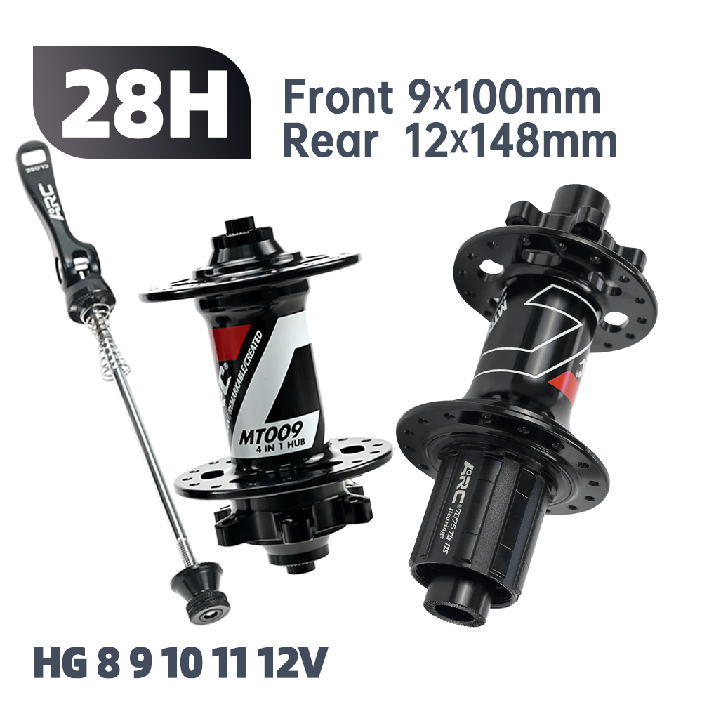 ARC MT009 BOOST Thru Bicycle Hubs MTB BIKE HUB Thru Axle 6 pawls 3 teeth 114 clicks Sealed Bearing 32 Hole 8 9 10 11 12 MS XD/XDR 12Speed