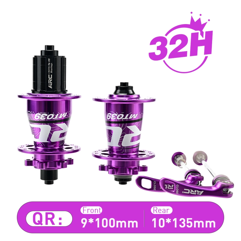 ARC MT-039F/R 6 Pawls Mountain Bike Hub 32 Hole Bike Bearing Hub Compatible With Shimano 8 9 10 11 Speed / Micro Spline / Sram XD 12 Speed