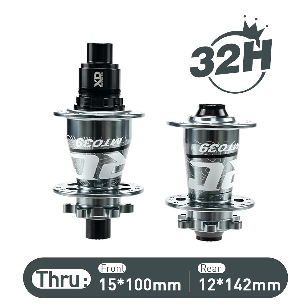 ARC MT-039F/R 6 Pawls Mountain Bike Hub 32 Hole Bike Bearing Hub Compatible With Shimano 8 9 10 11 Speed / Micro Spline / Sram XD 12 Speed