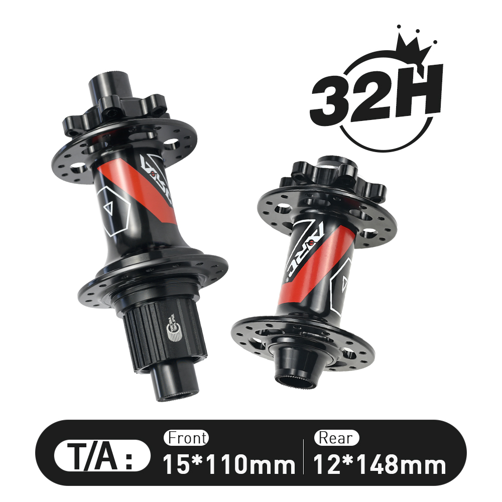 ARC MT009 BOOST Thru Bicycle Hubs MTB BIKE HUB Thru Axle 6 pawls 3 teeth 114 clicks Sealed Bearing 32 Hole 8 9 10 11 12 MS XD/XDR 12Speed