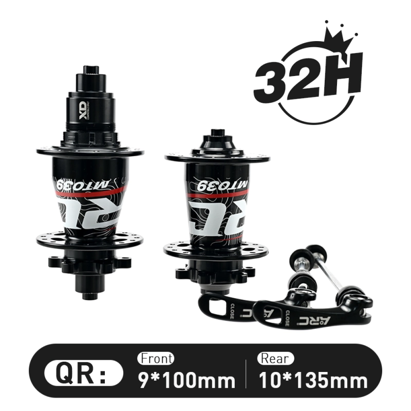 ARC MT-039F/R 6 Pawls Mountain Bike Hub 32 Hole Bike Bearing Hub Compatible With Shimano 8 9 10 11 Speed / Micro Spline / Sram XD 12 Speed