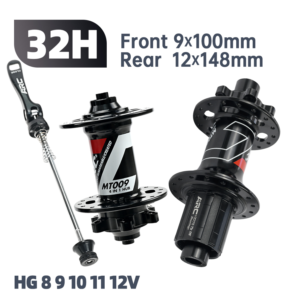 ARC MT009 BOOST Thru Bicycle Hubs MTB BIKE HUB Thru Axle 6 pawls 3 teeth 114 clicks Sealed Bearing 32 Hole 8 9 10 11 12 MS XD/XDR 12Speed