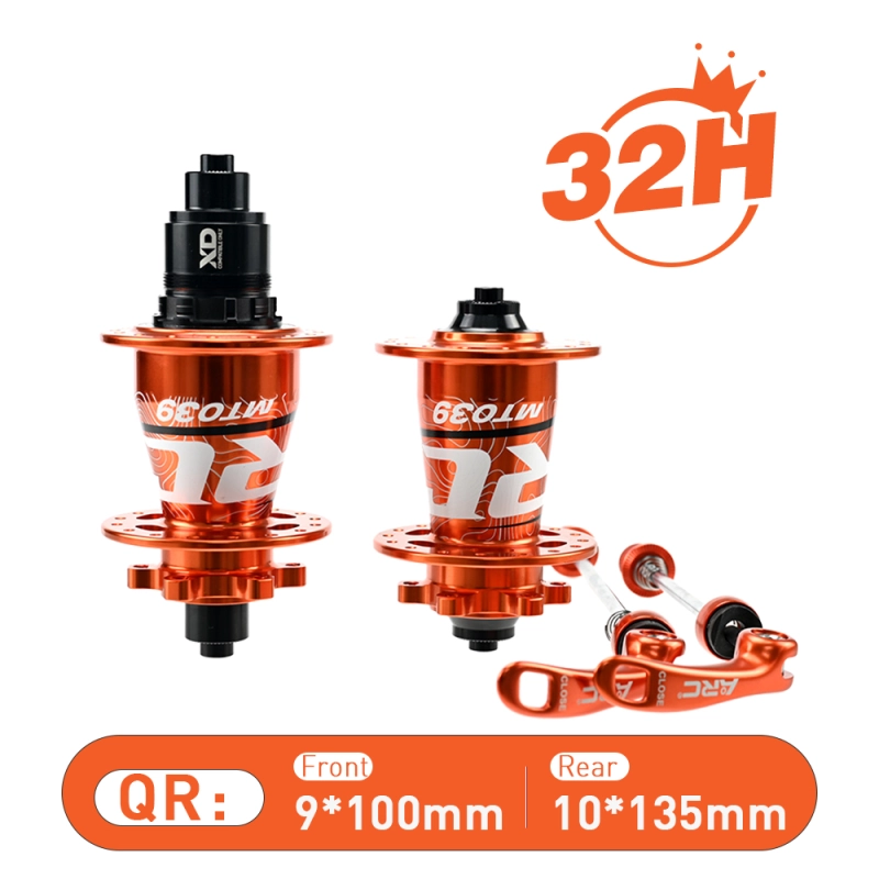 ARC MT-039F/R 6 Pawls Mountain Bike Hub 32 Hole Bike Bearing Hub Compatible With Shimano 8 9 10 11 Speed / Micro Spline / Sram XD 12 Speed