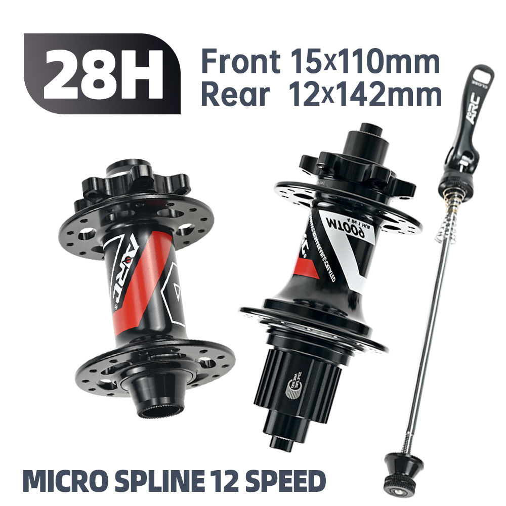 ARC MT009 BOOST Thru Bicycle Hubs MTB BIKE HUB Thru Axle 6 pawls 3 teeth 114 clicks Sealed Bearing 32 Hole 8 9 10 11 12 MS XD/XDR 12Speed