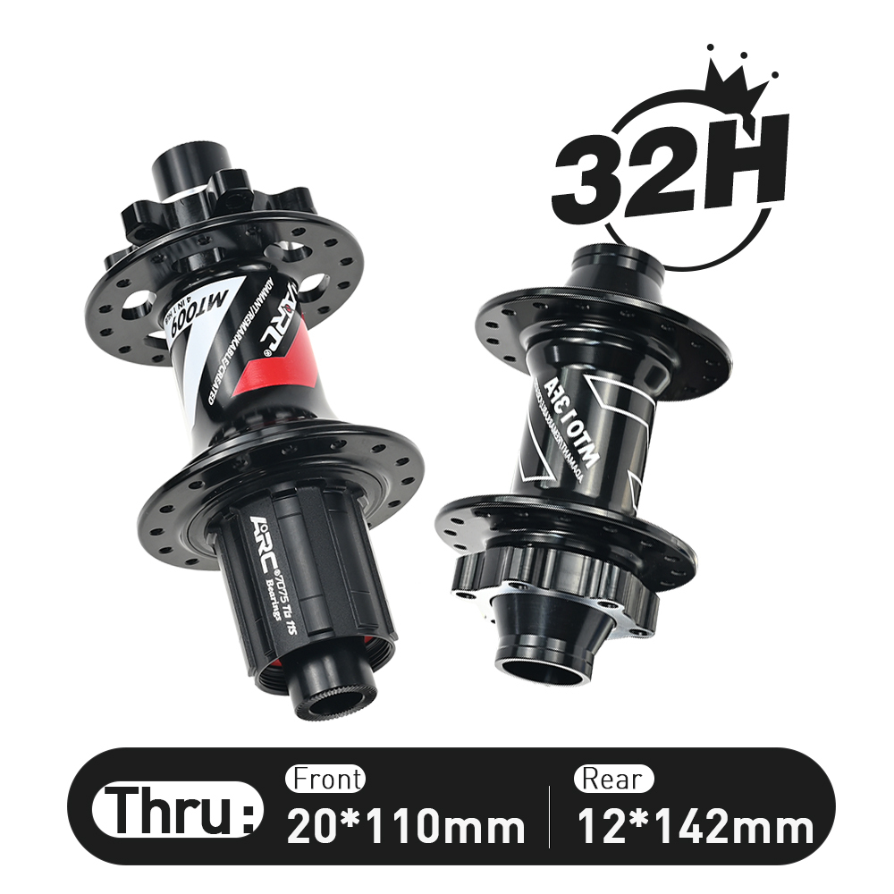 ARC MT-013FA Micro Spline 32H Downhill Bike / MTB Boost Hub Front 20x110 Rear 12x142 12x148 Cube With HG Freehub / Sram XDR 12 Speed