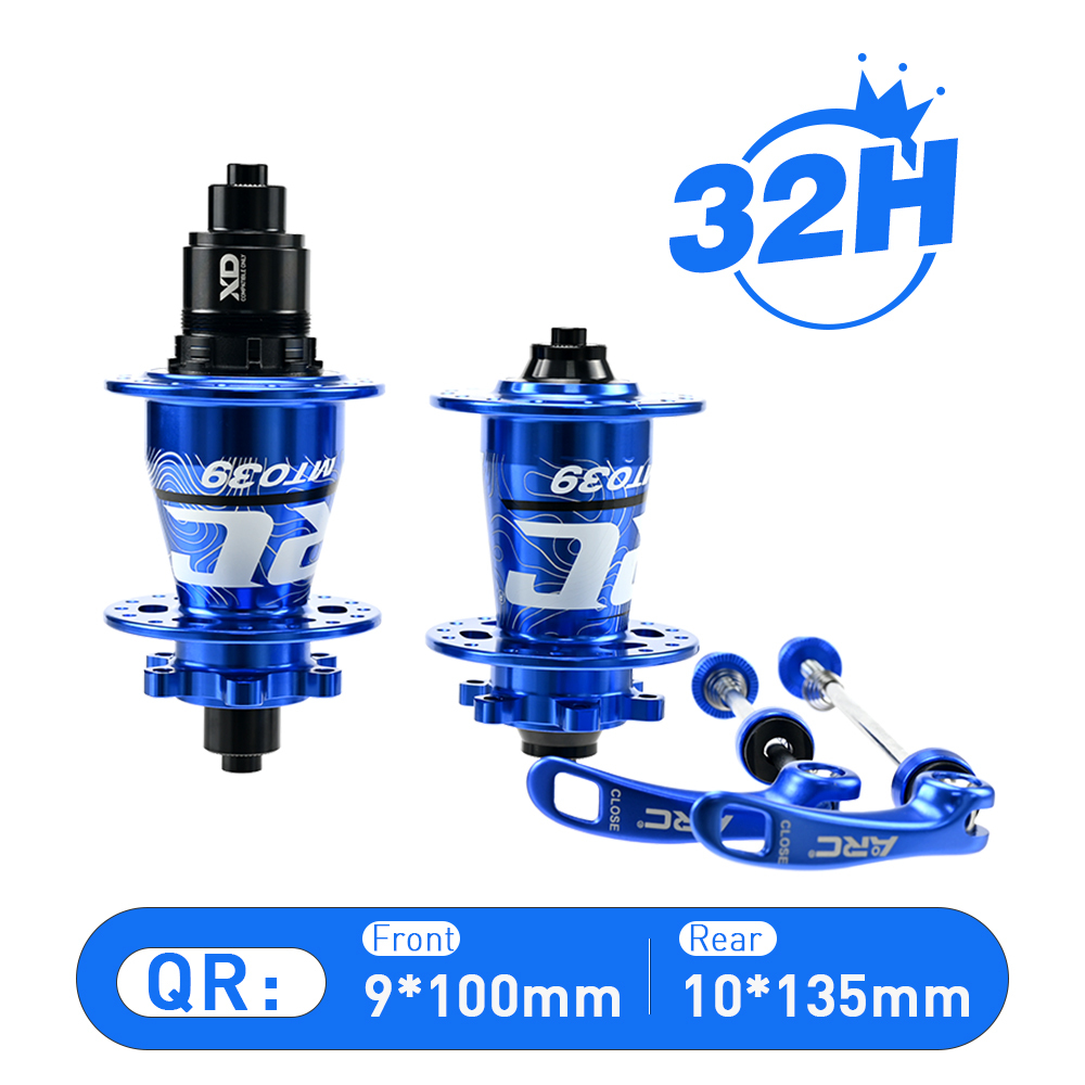 ARC MT-039F/R 6 Pawls Mountain Bike Hub 32 Hole Bike Bearing Hub Compatible With Shimano 8 9 10 11 Speed / Micro Spline / Sram XD 12 Speed