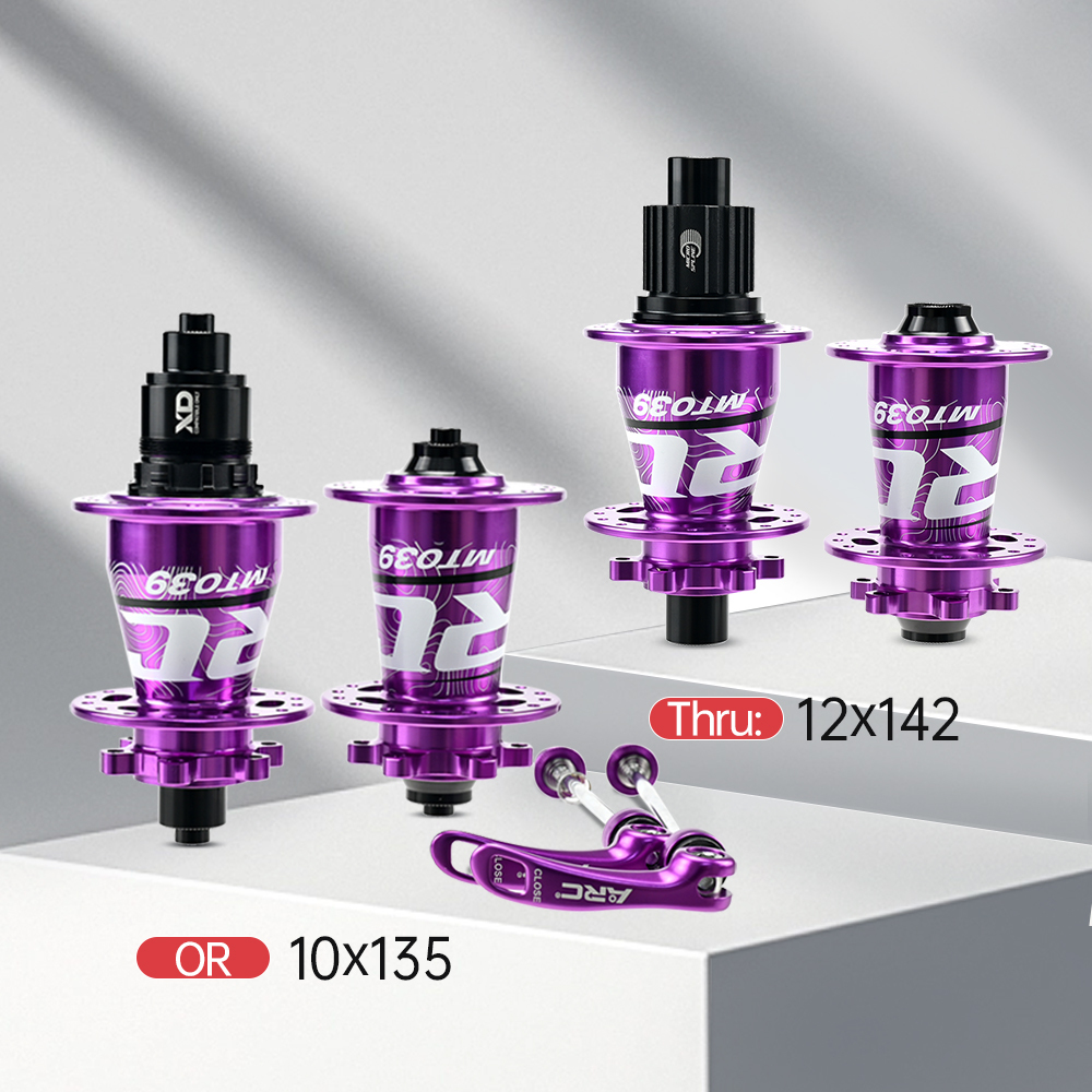 Arc MT-039F/R rainbow color MTB Bicycle Hub Front Hub Rear Hub 6 pawl 114 Clicks Bicycle Bearings Hub for HG 11V Sram XD GX NX SX 8 9 10 11 12 Speed