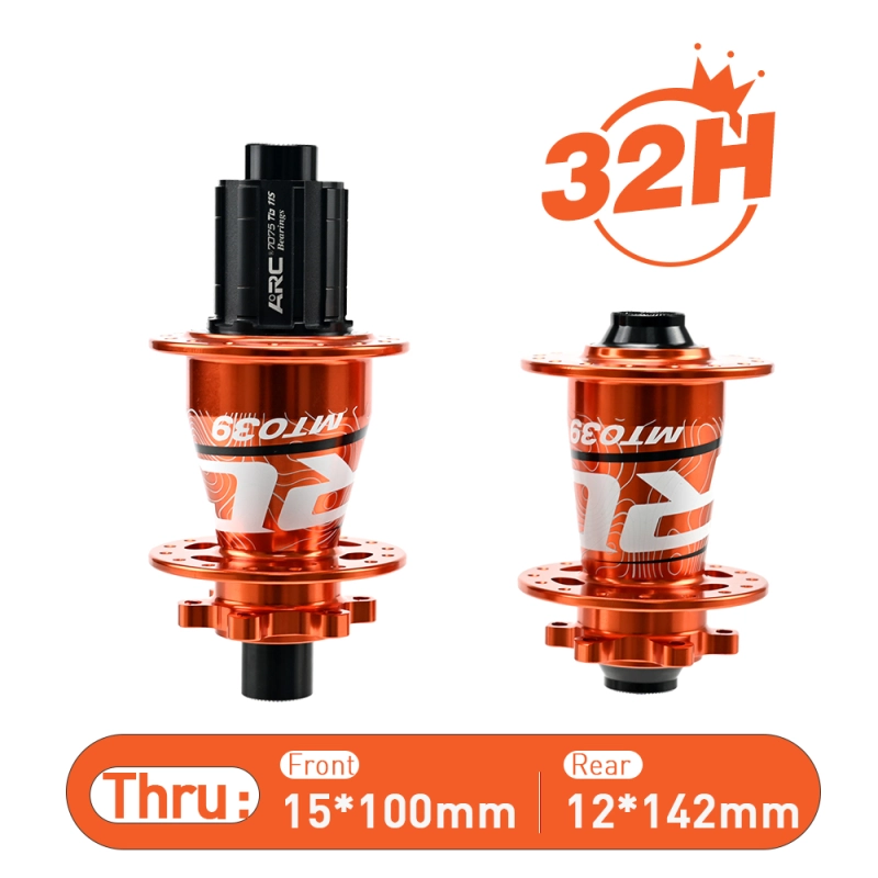 ARC MT-039F/R 6 Pawls Mountain Bike Hub 32 Hole Bike Bearing Hub Compatible With Shimano 8 9 10 11 Speed / Micro Spline / Sram XD 12 Speed