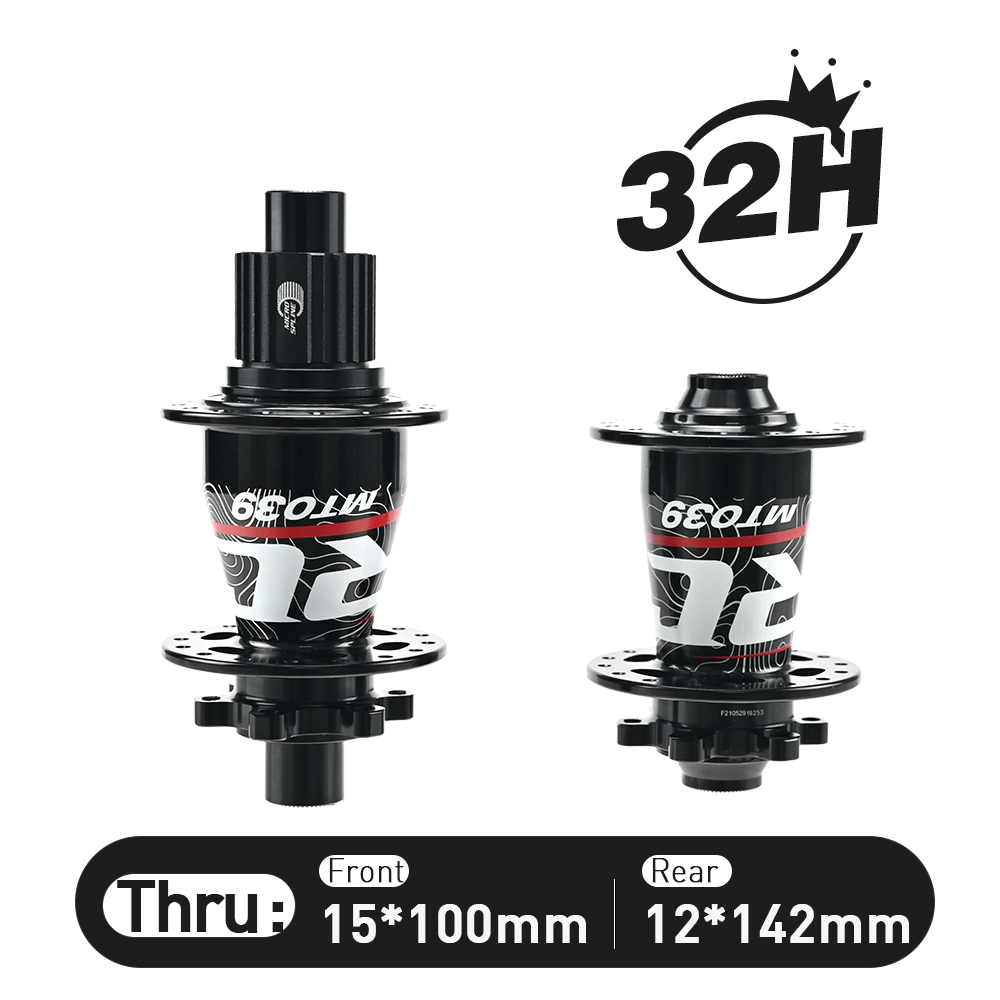 ARC MT-039F/R 6 Pawls Mountain Bike Hub 32 Hole Bike Bearing Hub Compatible With Shimano 8 9 10 11 Speed / Micro Spline / Sram XD 12 Speed