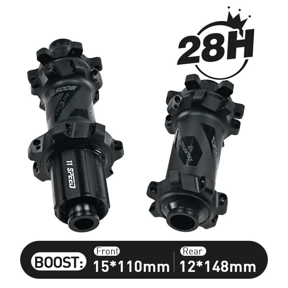 ARC 28 Holes BOOST Hub MT-051F/R BOOST Center Lock/6 Disc Bolt Mountain Bike Hub HG/MS/Sram XD 8 9 10 11 12 Speed 36T/54T/6 Pawls Bicycle Hub