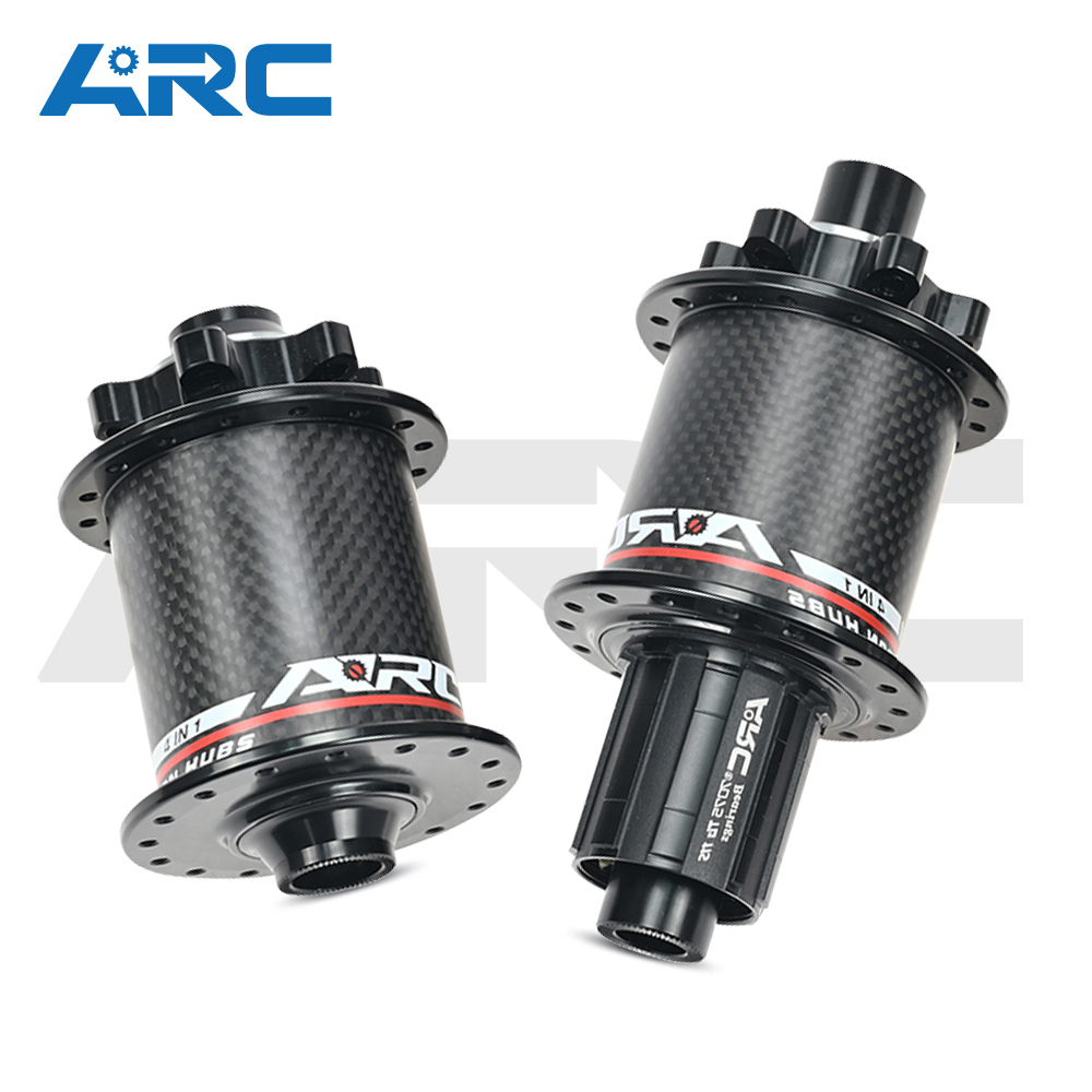 ARC MT-010F/RCB PRO MTB Hub Bicycle Hub Carbon Fiber Mountain Bike Hubs 4 Sealed Bearing 6 Pawls 114 Click For HG 8 9 10 11 Sram XD MS 12 Speed