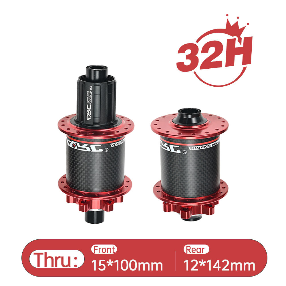 ARC MT-010F/RCB PRO MTB Hub Bicycle Hub Carbon Fiber Mountain Bike Hubs 4 Sealed Bearing 6 Pawls 114 Click For HG 8 9 10 11 Sram XD MS 12 Speed