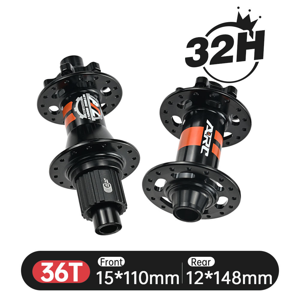 ARC 32H BOOST HUB MT065F/R DT BOOST 36T/54T Ratchet HG XD MS 8 9 10 11 12 SPEED Front 15x110mm Rear 12x148mm 6 Disc Bolt Brake Mountain Bike Hub