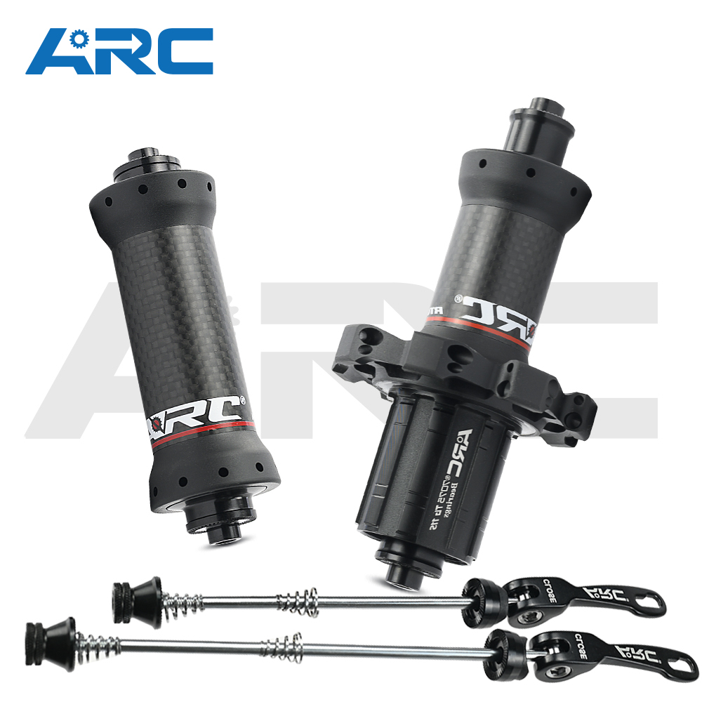 ARC RT-025F/RCB Road Bike Carbon Fiber Hub 6 Palws 72 ring/sound Quick Release Straight Pull 20/24 hole ultra light V brake 8 9 10 11 speed SramXD12S