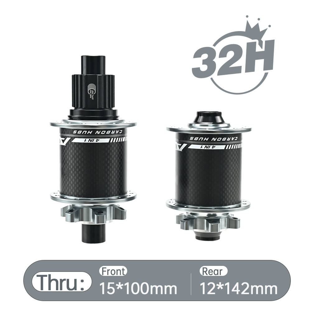 ARC MT-010F/RCB PRO MTB Hub Bicycle Hub Carbon Fiber Mountain Bike Hubs 4 Sealed Bearing 6 Pawls 114 Click For HG 8 9 10 11 Sram XD MS 12 Speed