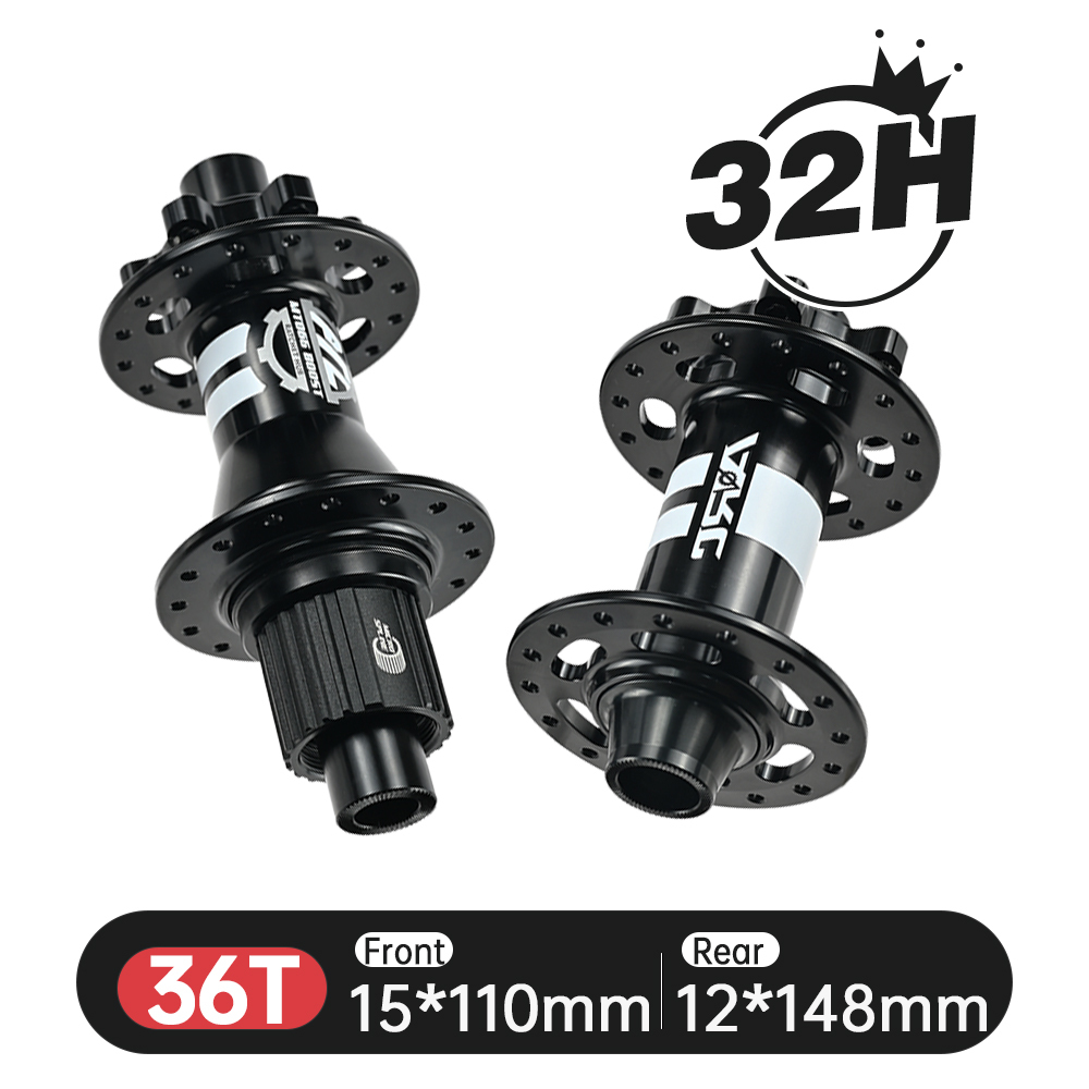 ARC 32H BOOST HUB MT065F/R DT BOOST 36T/54T Ratchet HG XD MS 8 9 10 11 12 SPEED Front 15x110mm Rear 12x148mm 6 Disc Bolt Brake Mountain Bike Hub