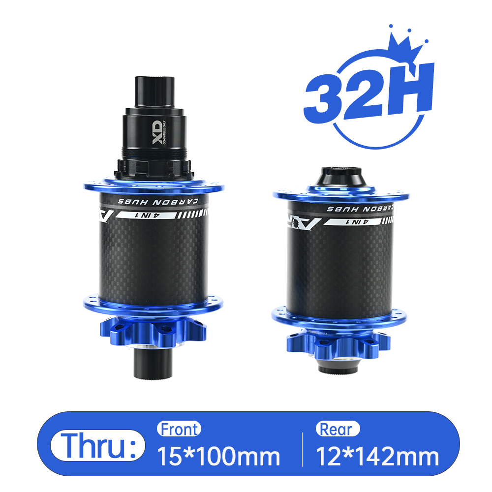 ARC MT-010F/RCB PRO MTB Hub Bicycle Hub Carbon Fiber Mountain Bike Hubs 4 Sealed Bearing 6 Pawls 114 Click For HG 8 9 10 11 Sram XD MS 12 Speed
