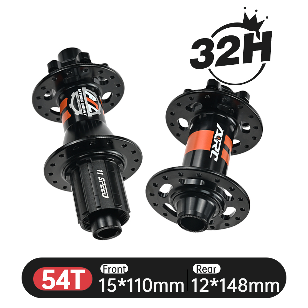 ARC 32H BOOST HUB MT065F/R DT BOOST 36T/54T Ratchet HG XD MS 8 9 10 11 12 SPEED Front 15x110mm Rear 12x148mm 6 Disc Bolt Brake Mountain Bike Hub