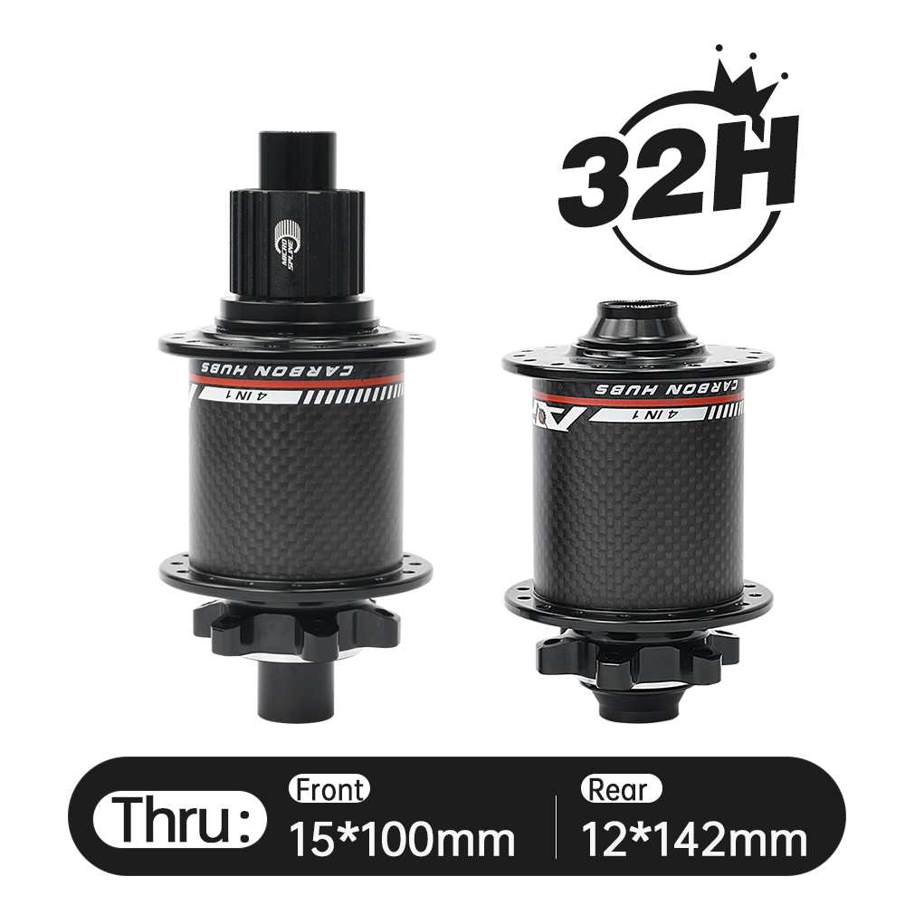 ARC MT-010F/RCB PRO MTB Hub Bicycle Hub Carbon Fiber Mountain Bike Hubs 4 Sealed Bearing 6 Pawls 114 Click For HG 8 9 10 11 Sram XD MS 12 Speed