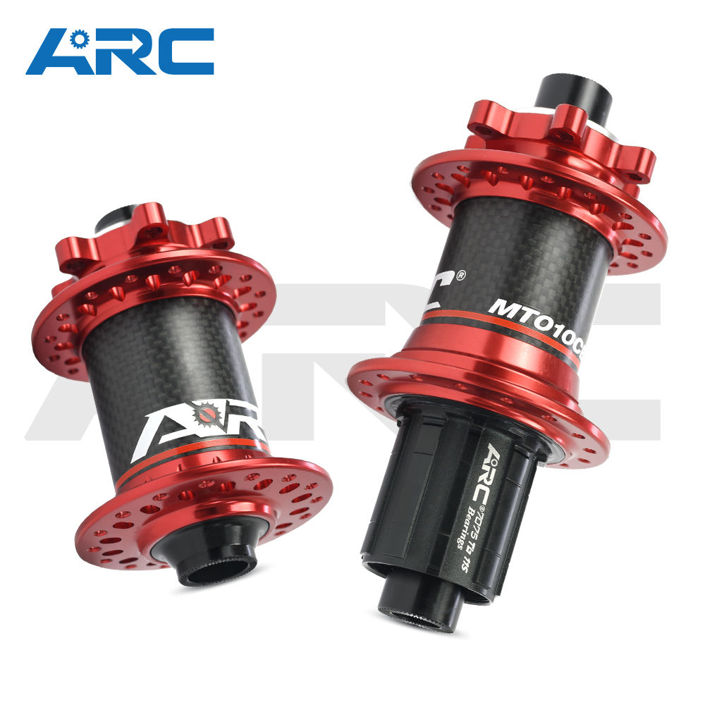 ARC MT-010F/RCB 32 Holes MTB Hub Carbon Fiber Front 9x100 15x100 Rear 10x135 12x142 Hub 6-Bolt Disc Bike Bicycle Hub Shimano 8 9 10 11 Speed