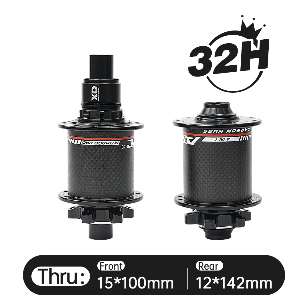 ARC MT-010F/RCB PRO MTB Hub Bicycle Hub Carbon Fiber Mountain Bike Hubs 4 Sealed Bearing 6 Pawls 114 Click For HG 8 9 10 11 Sram XD MS 12 Speed