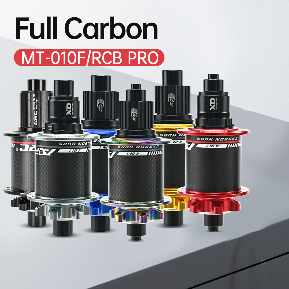ARC MT-010F/RCB PRO MTB Hub Bicycle Hub Carbon Fiber Mountain Bike Hubs 4 Sealed Bearing 6 Pawls 114 Click For HG 8 9 10 11 Sram XD MS 12 Speed