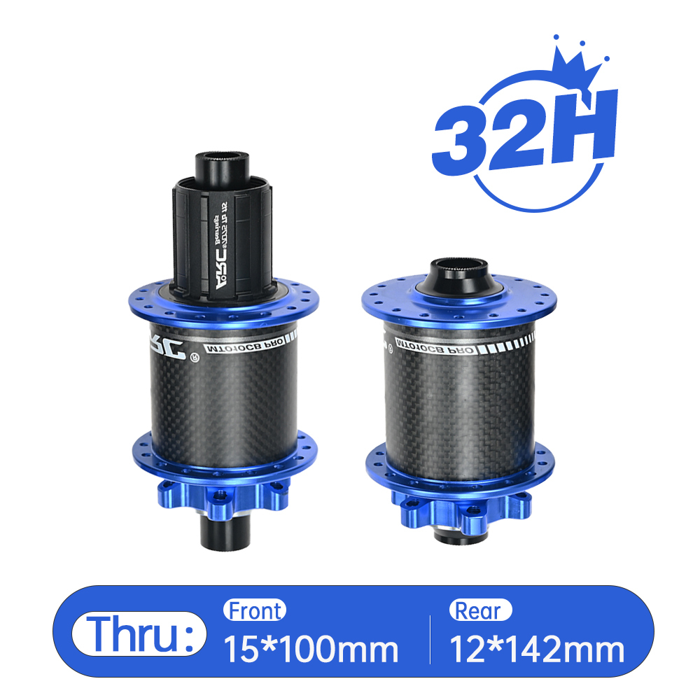 ARC MT-010F/RCB PRO MTB Hub Bicycle Hub Carbon Fiber Mountain Bike Hubs 4 Sealed Bearing 6 Pawls 114 Click For HG 8 9 10 11 Sram XD MS 12 Speed