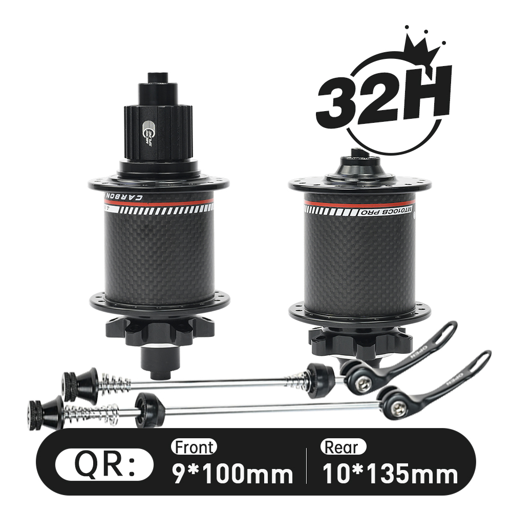 ARC MT-010F/RCB PRO MTB Hub Bicycle Hub Carbon Fiber Mountain Bike Hubs 4 Sealed Bearing 6 Pawls 114 Click For HG 8 9 10 11 Sram XD MS 12 Speed