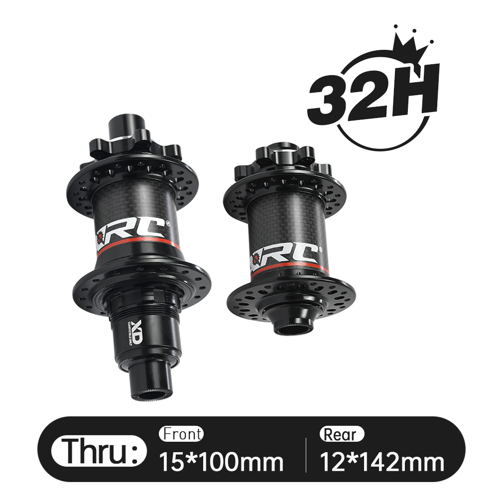 ARC MT-010F/RCB 32 Holes MTB Hub Carbon Fiber Front 9x100 15x100 Rear 10x135 12x142 Hub 6-Bolt Disc Bike Bicycle Hub Shimano 8 9 10 11 Speed