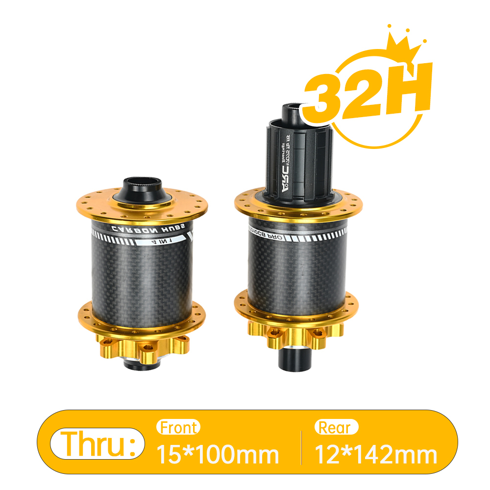ARC MT-010F/RCB PRO MTB Hub Bicycle Hub Carbon Fiber Mountain Bike Hubs 4 Sealed Bearing 6 Pawls 114 Click For HG 8 9 10 11 Sram XD MS 12 Speed
